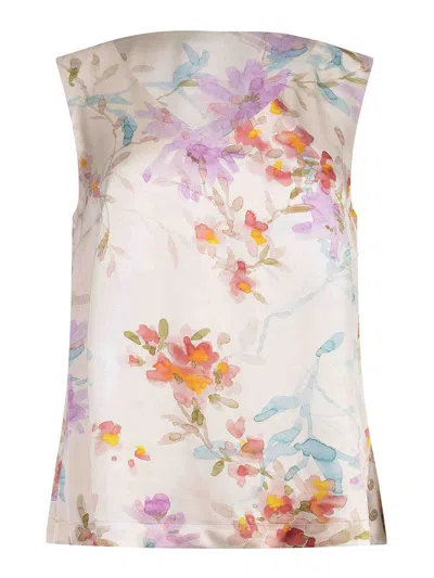 Herno Blouse Made Of  Satin In Multi