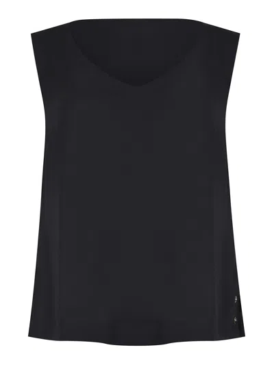 Herno Blouse Made Of  Satin In Black