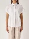 Herno Blusa Popeline Monogram Shirt In Bianco