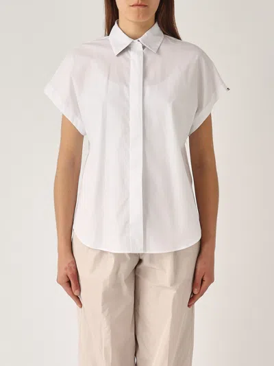 Herno Blusa Popeline Monogram Shirt In White