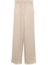 Herno Elastic Waist Casual Pants In Beige
