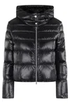 Herno Bomber Cropped Nylon In Black