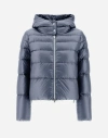 Herno Resort Bomber Jacket In Nylon Ultralight In Azzurro