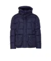 Herno Quilted Polar-tech Down Jacket In Blue