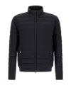 Herno Bomber Ecoage Bomber Jacket In Blue Navy Blue
