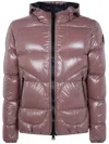 Herno "bomber Gloss" Jacket In Brown