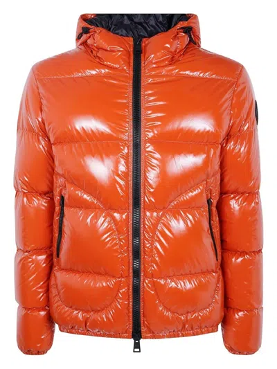 HERNO "BOMBER GLOSS" JACKET,PI001133U.12220Z 097 5510 ORANGE
