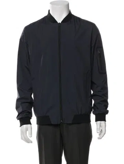 Pre-owned Herno Bomber Jacket In Blue