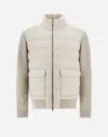 Herno カシミヤ シルク ニット ボンバージャケット In Chantilly