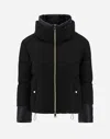 Herno カシミヤ シルク ウルトラライトナイロン ボンバージャケット In Black
