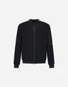 Herno Bomber Jacket In Gore-tex Infinium Windstopper In Black