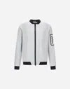 Herno Bomber Jacket In Gore-tex Infinium Windstopper In Ice