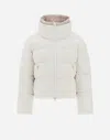 Herno ストレッチライトナイロン＆ウルトラライトナイロン ボンバージャケット In White