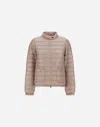 Herno Bomber Jacket In Nylon Ultralight In Chantilly