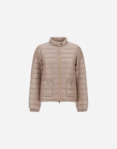 Herno Bomber Jacket In Nylon Ultralight In Chantilly