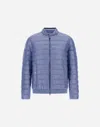 Herno Bomber Jacket In Nylon Ultralight In Light Blue