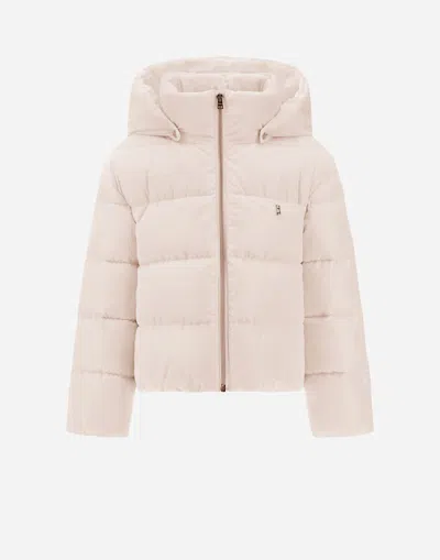 Herno Kids' タフタ ボンバージャケット In Pink