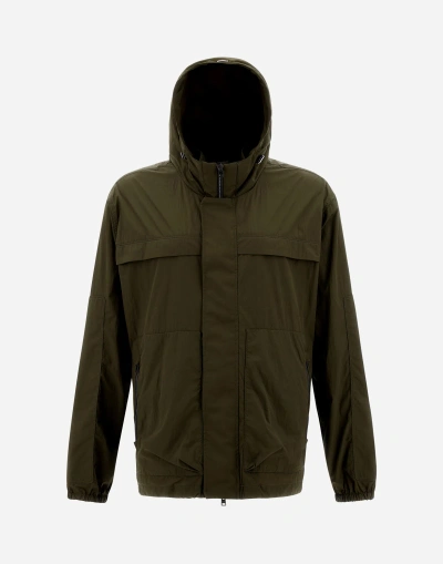 Herno Bomber Jacket In Ultralight Crease In Light Military