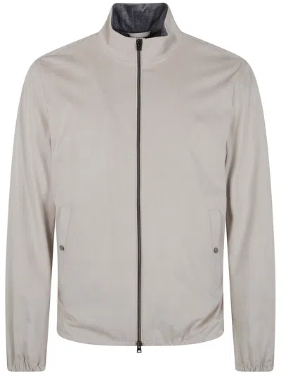 Herno Bomber Jacket In Neutral