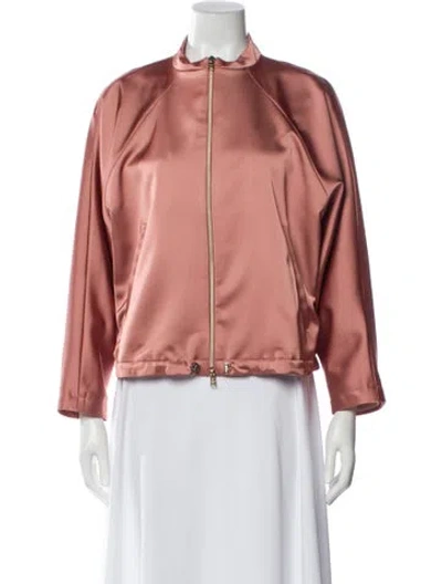 Pre-owned Herno Bomber Jacket In Pink