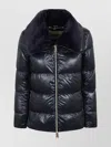Herno Faux Fur And Quilted Nylon Down Bomber Jacket