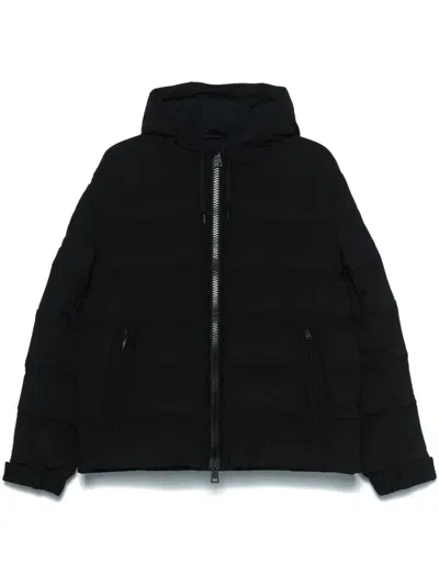 HERNO HERNO BOMBER JACKET WITH HOOD IN STRETCH SWEATER CLOTHING