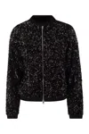 Herno Sequin-embellished Bomber Jacket