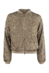 Herno Bomber Jacket With Sequins