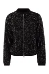 Herno Sequin-embellished Bomber Jacket