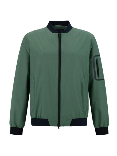 Herno Gore-tex Windstopper Laminar Bomber Jacket In Green