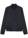 Herno Logo-plaque Bomber Jacket In Blue