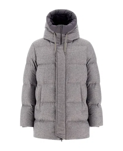 HERNO HERNO BOMBER LUNGO CASHMERE SETA