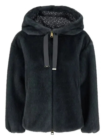 HERNO HERNO "BOMBER" SOFT FAUX FUX JACKET CLOTHING