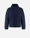 Herno Resort Bomber Jacket In Light Nylon Stretch In Navy