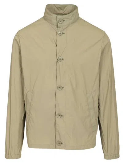 Herno Bomber Ultralight Crease Jackets Green In Brown