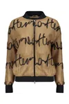 Herno Bomber With Logo In Brown