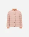 Herno Bomberjacke Aus Cashmere Seta Und Nylon Ultralight In Hellrosa