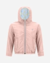Herno Bomber Jacket In Nylon Ultralight And New H Baby In Light Pink