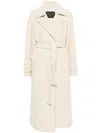 Herno Long-sleeved Coat In Neutrals