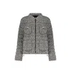 Herno Black Marabou Clothing In Gray