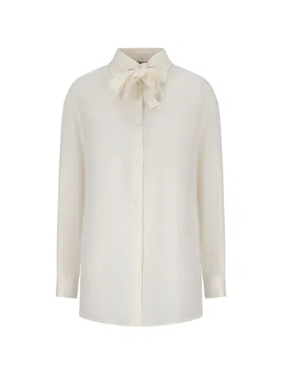 Herno Bow-detail Shirt In Multi