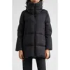 Herno Box Quilted Water Resistant Down Coat In Black