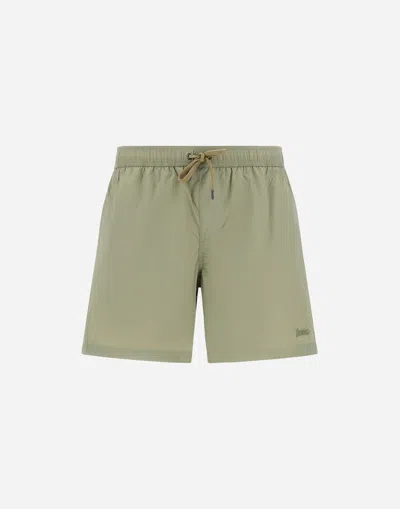 Herno Boxershorts Aus Ultralight Crease In Green