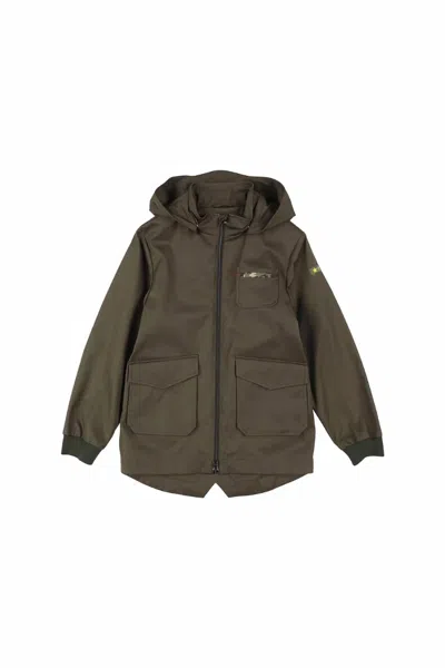 Herno Kids' Boys Outerwear Jacket In Dark Military Green In Multi