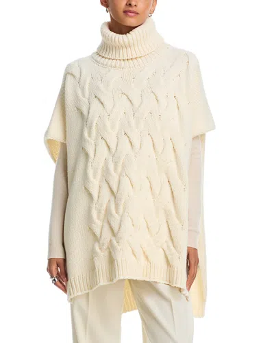 Herno Braided Wool Blend Short Sleeve Sweater In Neutral