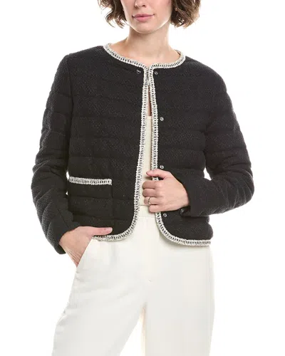 Herno Bright Boucle Jacket In Black