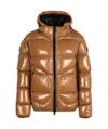 Herno Men's Glossy Nylon Down Jacket In Brown