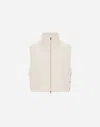 Herno Bright Linen Vest In Chantilly