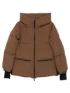 Herno 2layers Hooded Short Down Jacket Clothing In Brown
