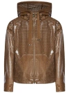 HERNO BROWN BOXY FIT JACKET